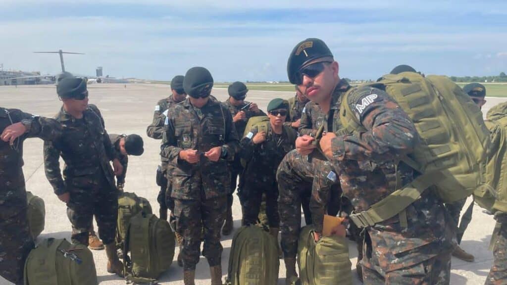 troops