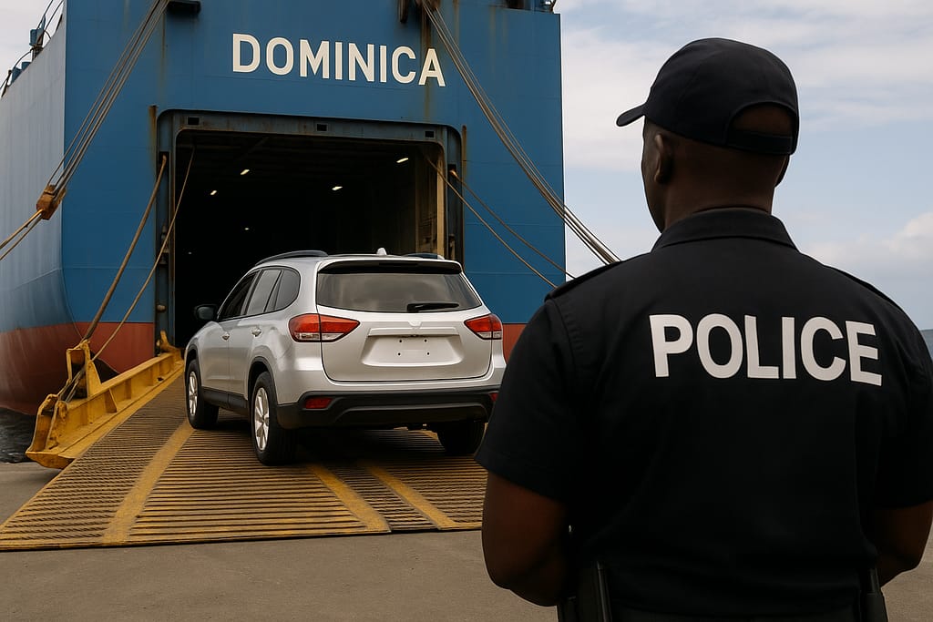 VIDEO: Government Investigating Claims Senior Police Officer Shipped Vehicles to Dominica