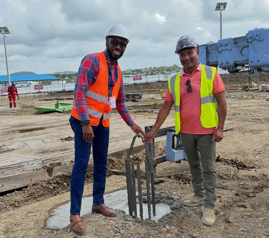 Photo 2 (June 11, 2025) - Piling Phase Completed at Antigua Cruise Port Upland Development
