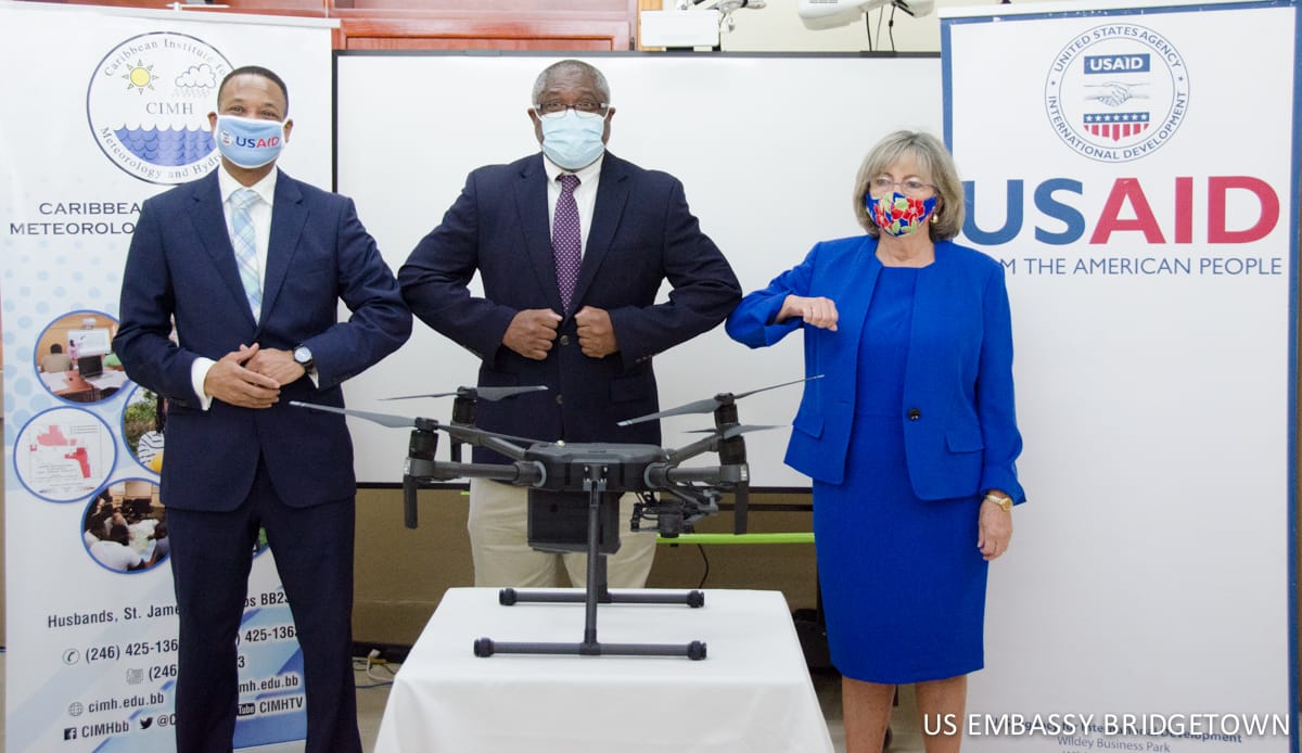 Press Release USAID CIMH Handover Handshake