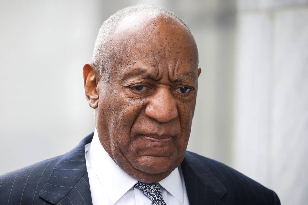 Actor and comedian Bill Cosby arrives for jury selection for his sexual assault trial at the Montgomery County Courthouse in Norristown