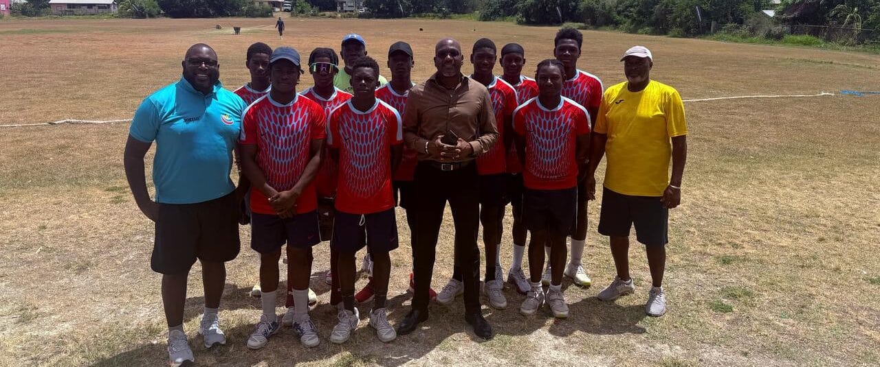 The Hon. Daryll Matthew, Minister of Education, Sports and Creative Industries and team