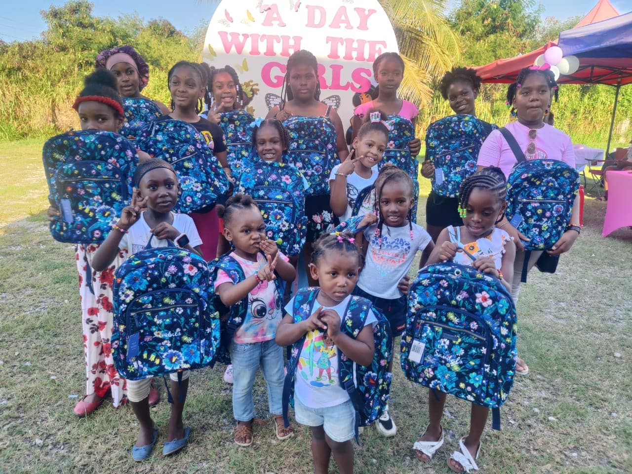 Sandals Foundation A Day with the Girls Backpack Distribution