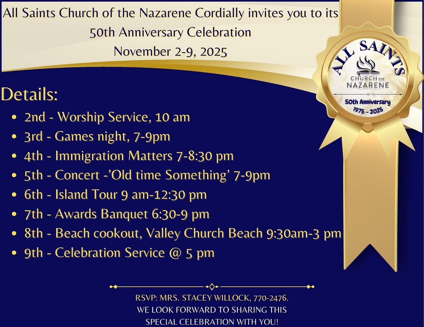 ASCOTN 50th Anniversary INVITATION