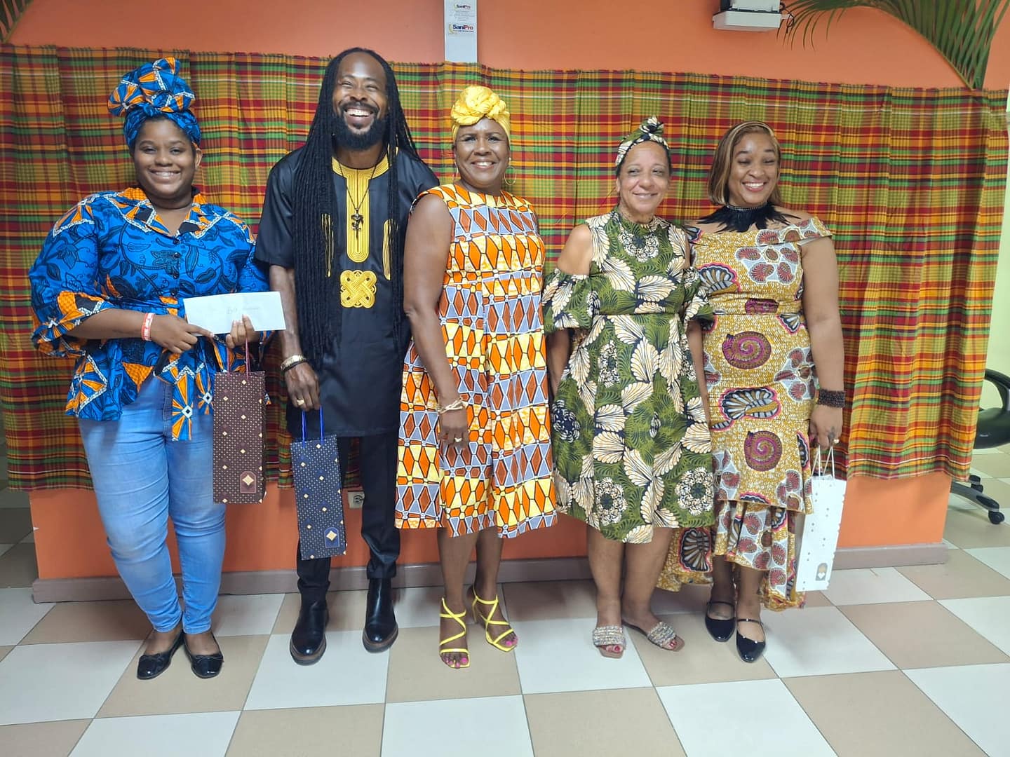 Winners of the African Dress Day at Tourism Ministry