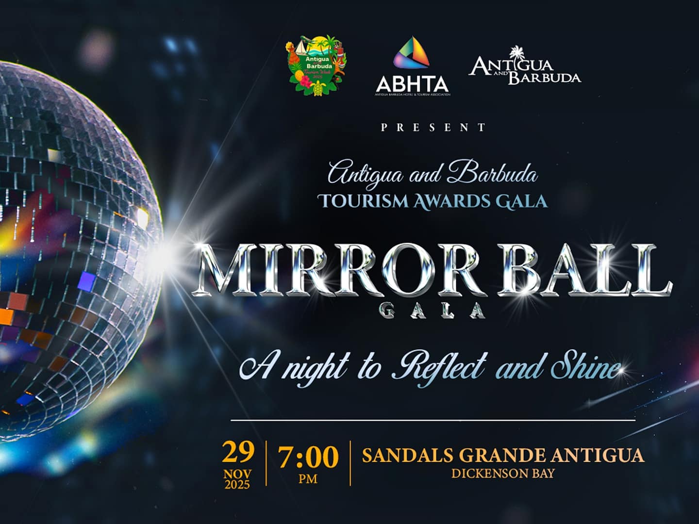 Antigua and Barbuda Tourism Awards Gala Official Flyer 2025