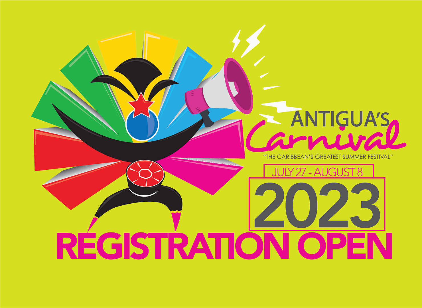 Registration Commences For Antigua’s 2023 - Artwork