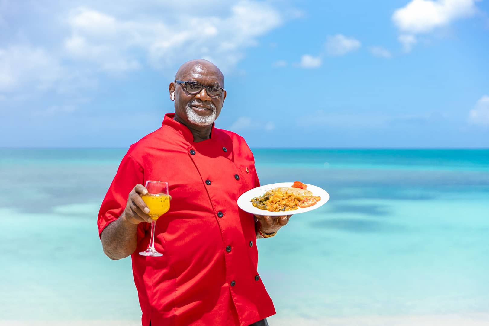 Chef Nigel Joseph serves up delicious national dishes at his restaurant in Antigua (Photo courtesy Antigua and Barbuda Tourism Authority)