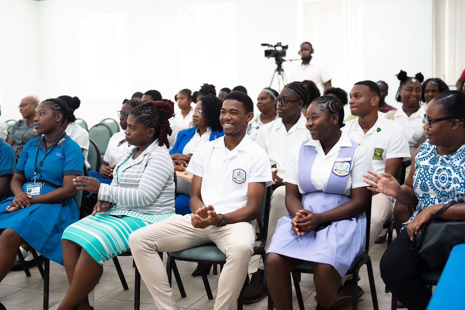 A cross section of students - Junior Chef - Media Launch