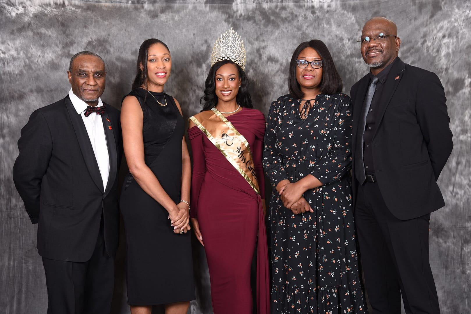 Left to right - Everton George, Cherrie Osborne, Shakyrah Davis, H.E. Karen-Mae Hill, Minister Daryll Matthew