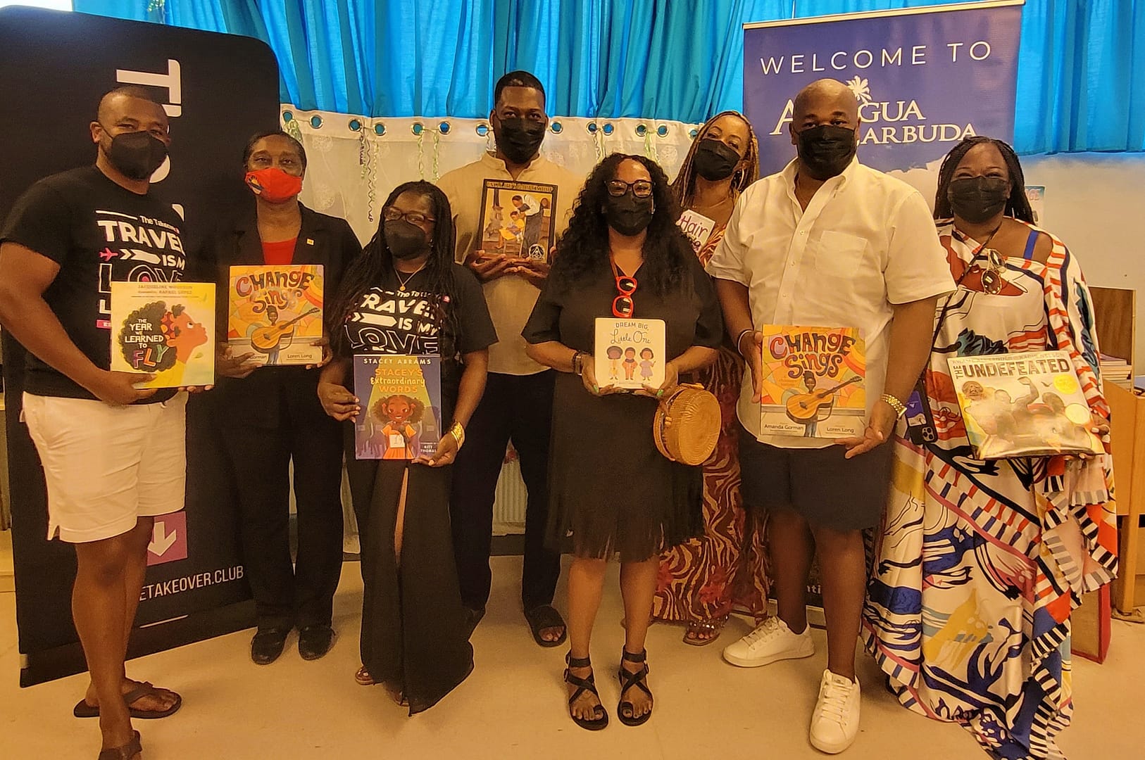 The-Takeover-Travel-Club-from-the-USA-presented-a-selection-of-childrens-books-to-the-National-Public-Library-today-during-their-visit-to-Antigua