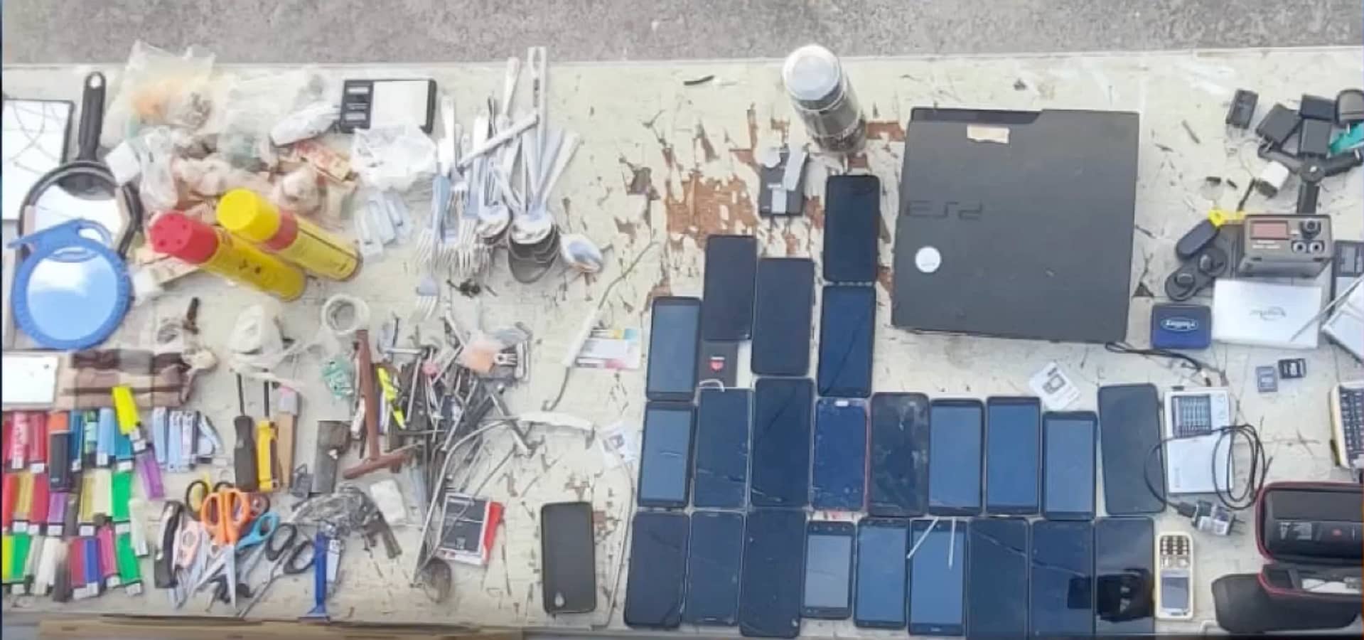On January 7th at His Majesty's Prison, officers uncovered a significant quantity of contraband items.