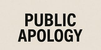 Public Apology