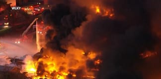 At least seven dead after UPS plane crashes in fireball on takeoff from Louisville, Kentucky