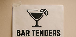 JOB VACANCY: Bar Tenders Needed For Immediate Employment