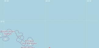 M 3.5 Earthquake Recorded East-Southeast of Antigua, UWI Reports