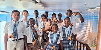 Antigua Cruise Port, AIDA Cruises Host Students Aboard AIDAperla for Educational Ship Visit