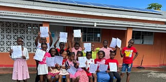 West Indies Sail Heritage Foundation Donates Second Upcycled Plastic Bench to Newfield Primary School