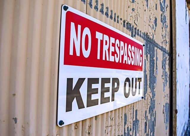 keep out