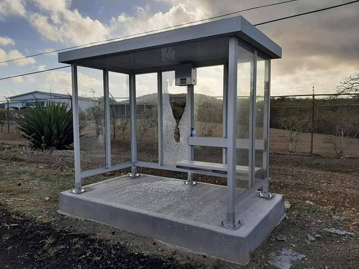 Vandalised Bus Shed