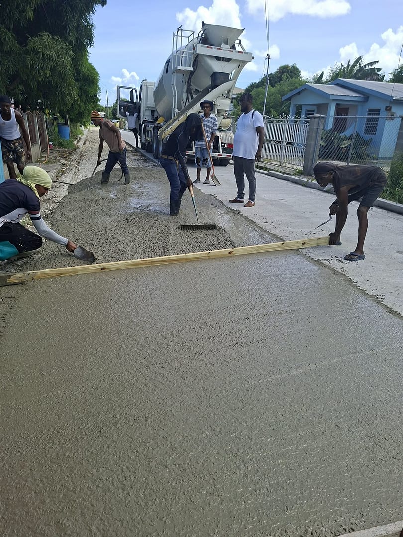 Ongoing community roadworks in 📍Clare Hall Ministry of Works Antigua & Barbuda 🇦🇬