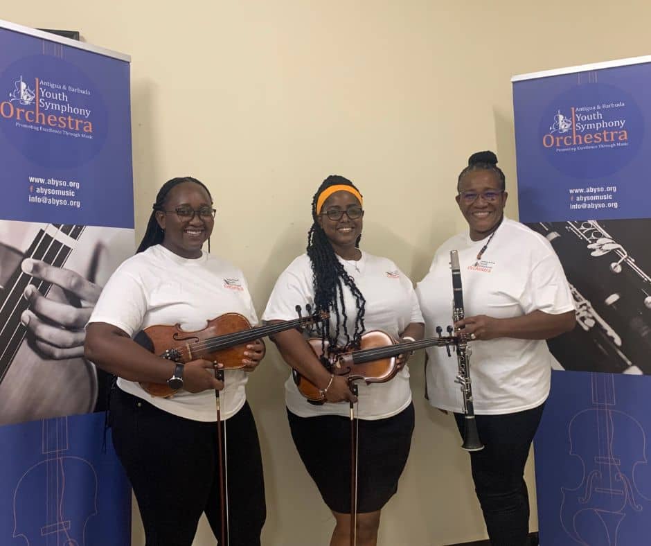 L - R - Alfranique Joseph, Joelle Michael and Clarita Thomas