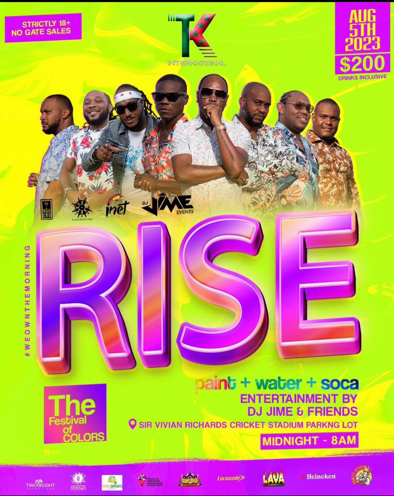 Get Ready to RISE: Antigua's Premier Paint & Water Experience Returns ...