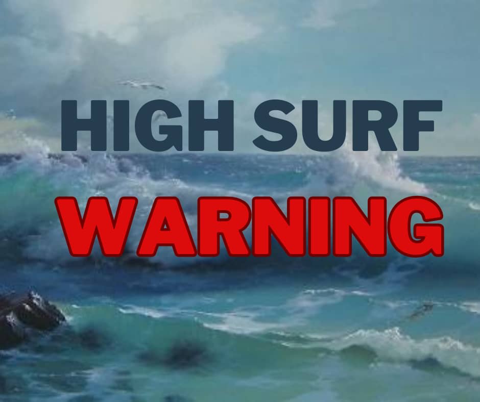 Barbuda Under High Surf Warning