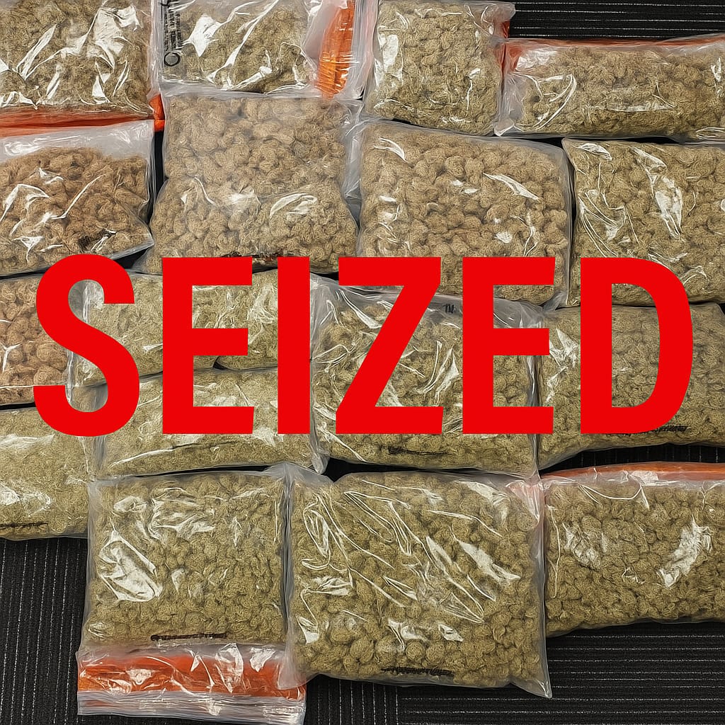 Police and Customs Seize Over $300,000 Worth of Cannabis at Airport