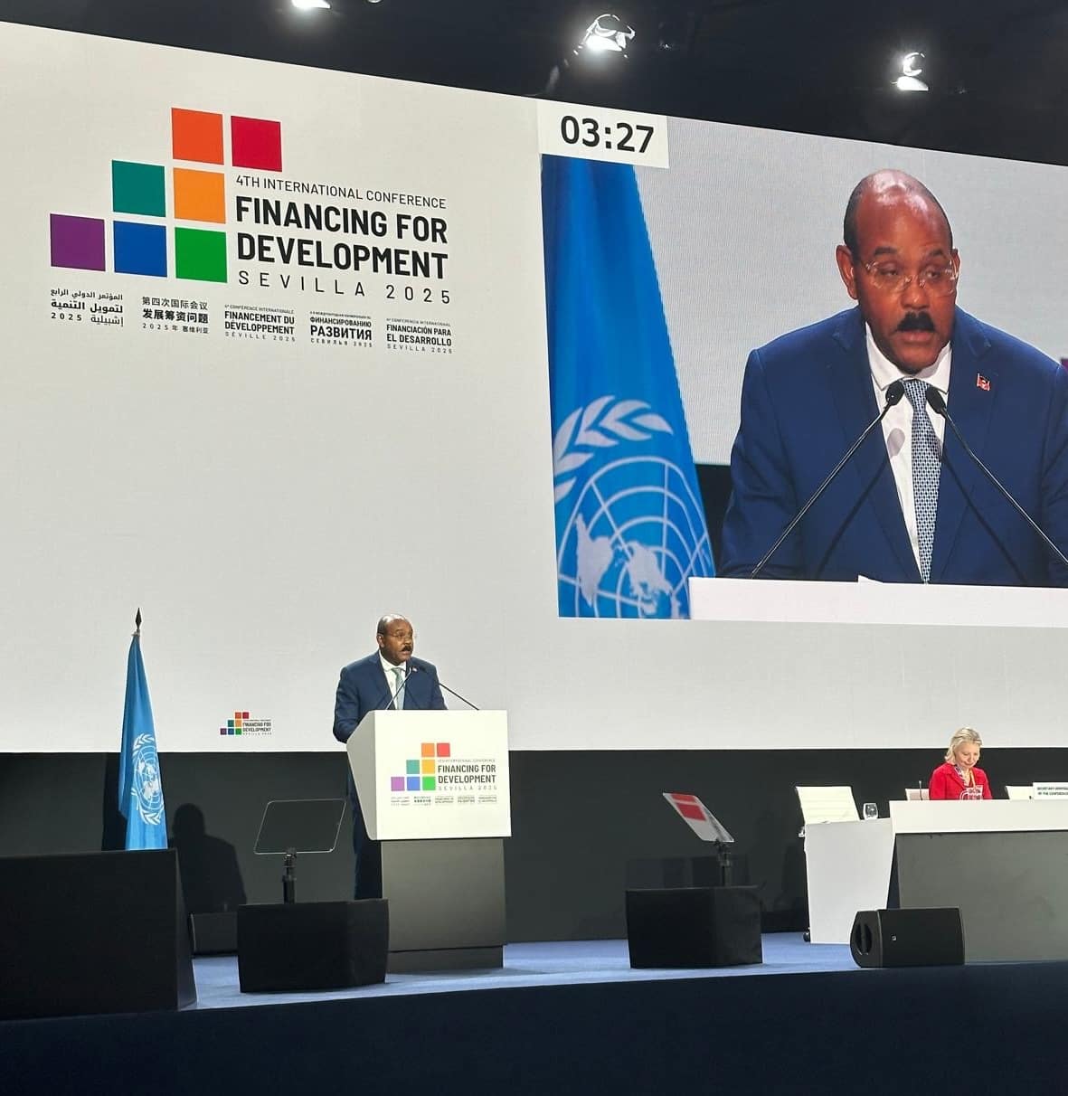 Prime Minister Gaston Browne Champions SIDS Agenda at Global Finance Summit in Spain