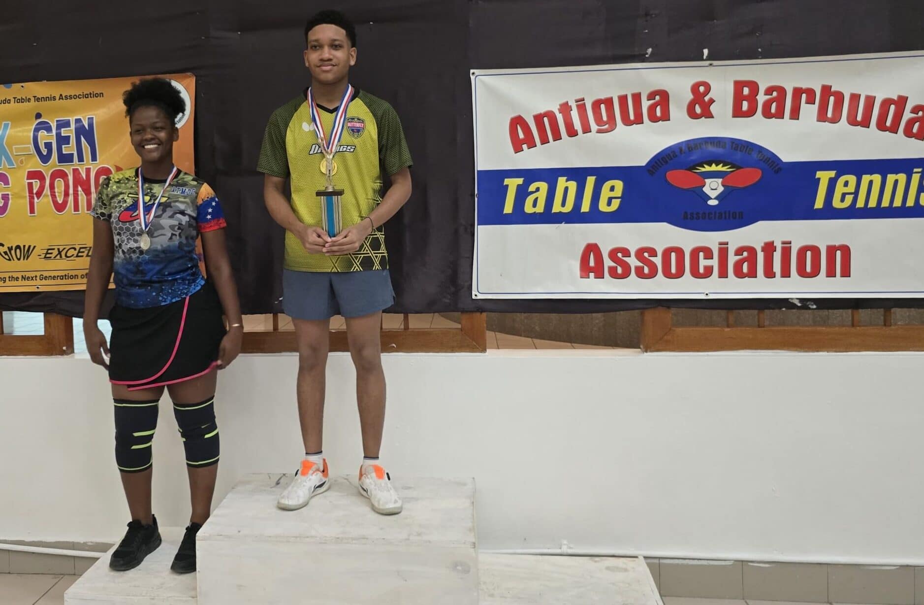Simmons Captures a Double at Pre-Independence Table Tennis Open