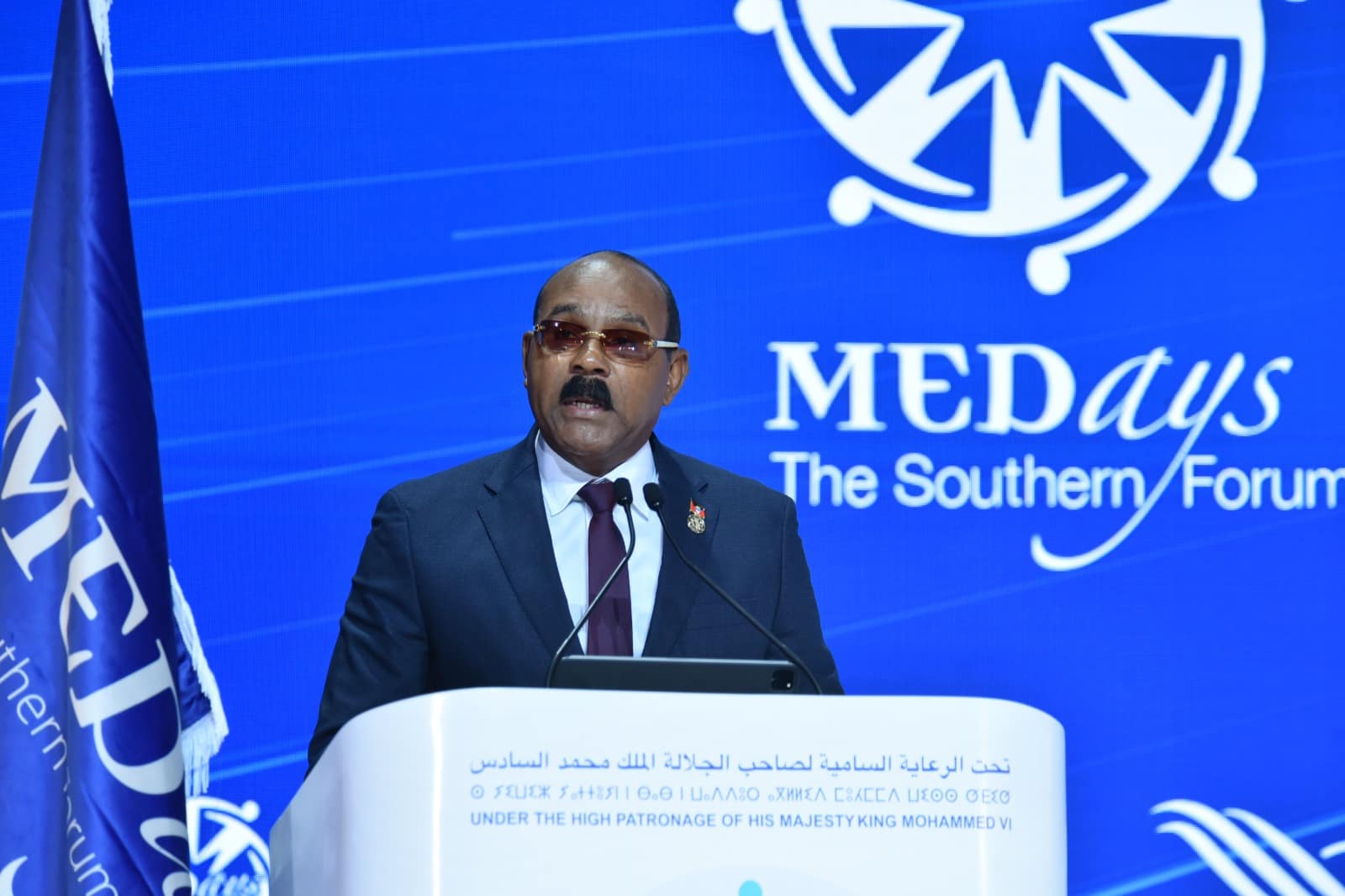 PM Gaston Browne Calls for Global Unity and Reform Amid “Polycrisis” at Medays Forum