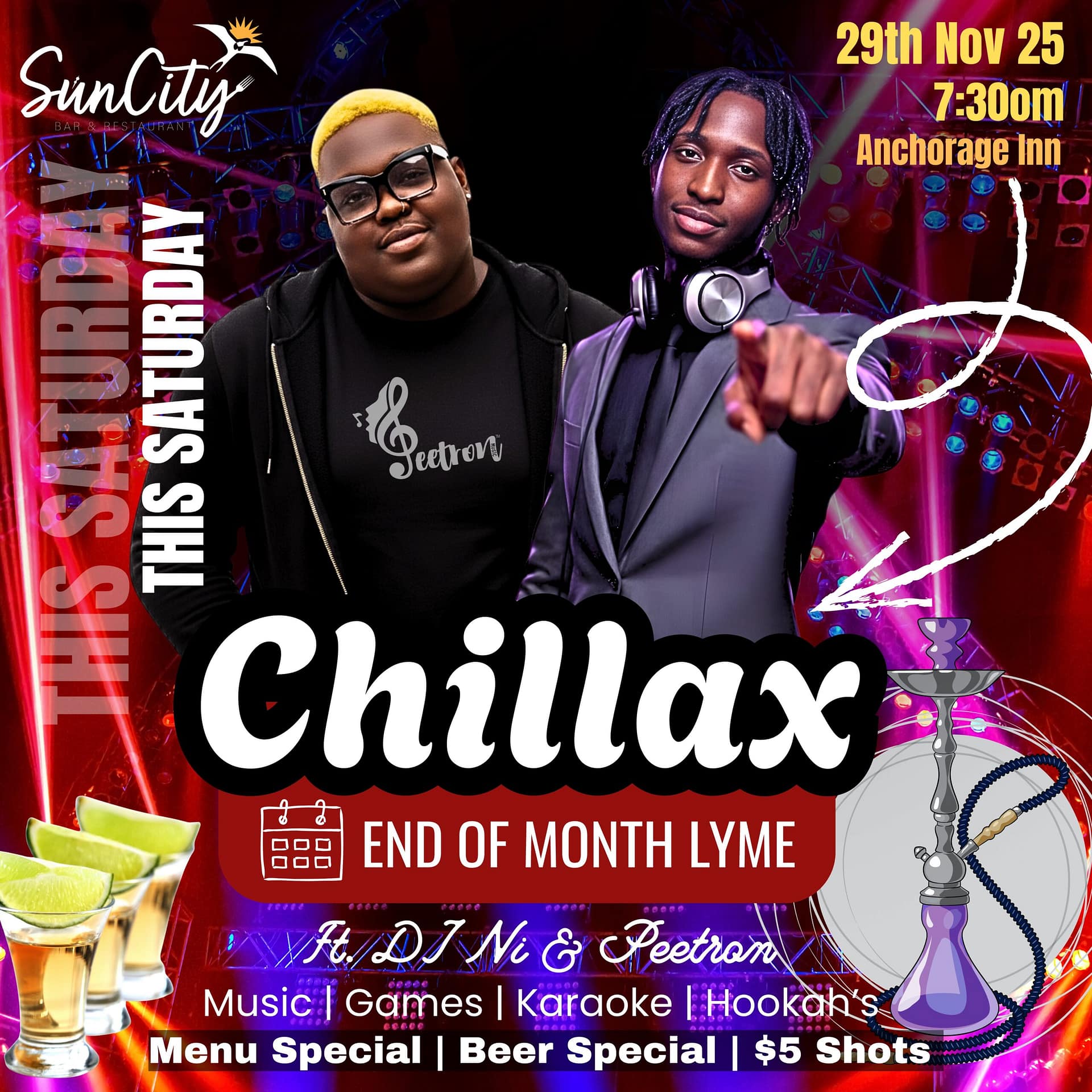 National Authors Week Concludes Tonight with “CHILLAX” Social Event at Sun City Bar and Restaurant