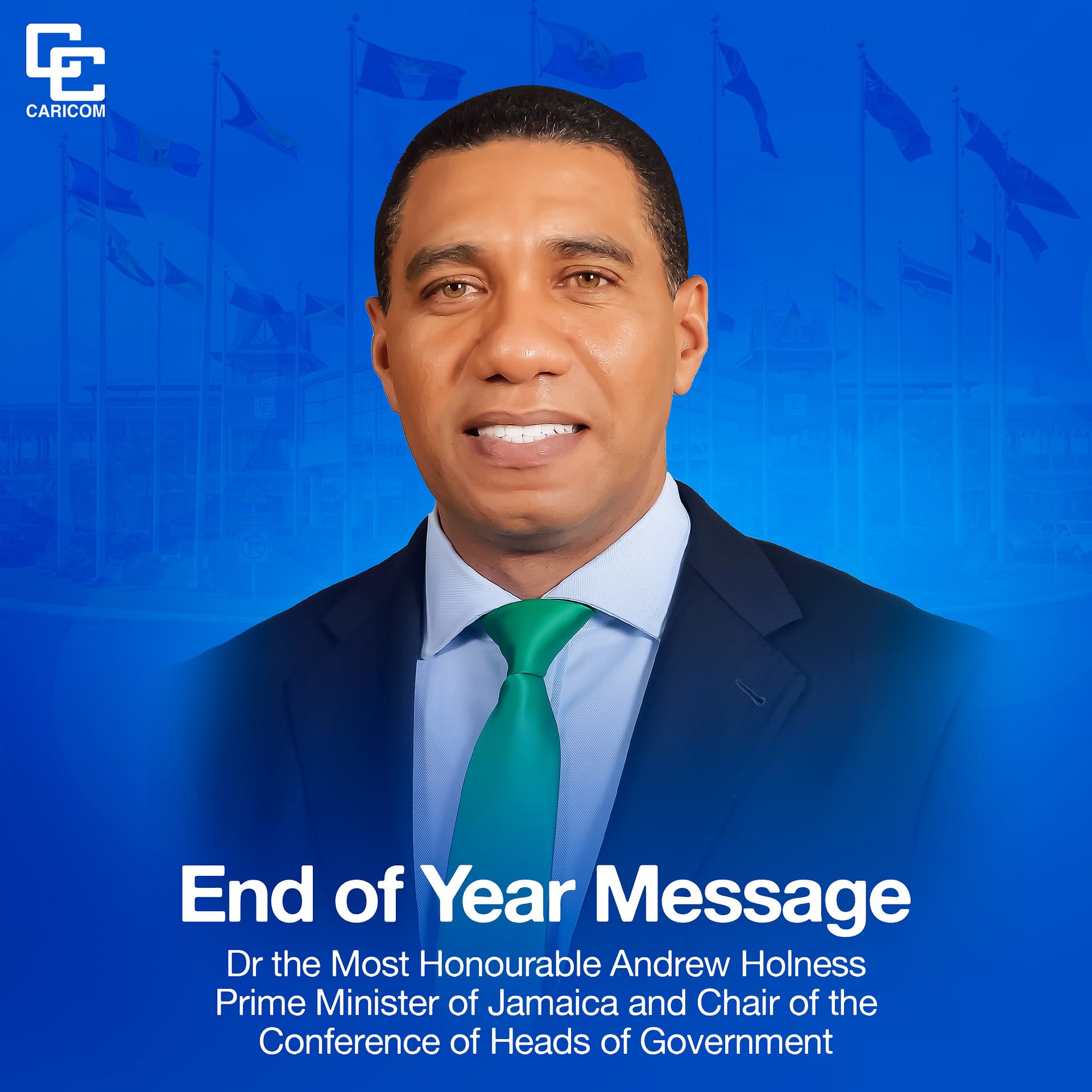Holness Hails Unity, Integration and Resilience in End-of-Year Message as He Hands Over CARICOM Chairmanship