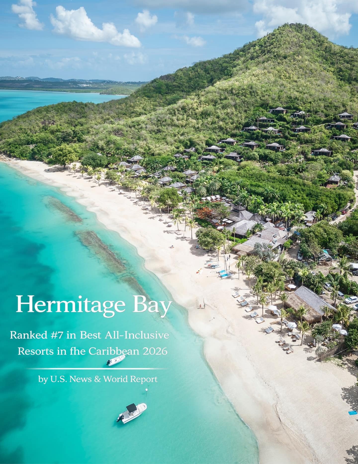 Jumby Bay Island, Hermitage Bay and Curtain Bluff Ranked Among Caribbean’s Best by U.S. News & World Report