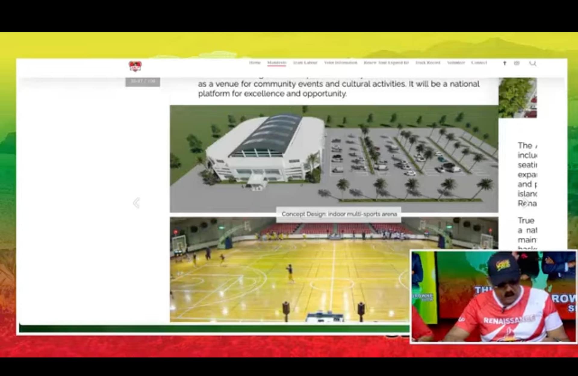 PM Says ABLP’s Indoor Sports Complex, Aquatic Centre and Track Upgrades More Realistic than ‘Outlandish’ UPP Facility