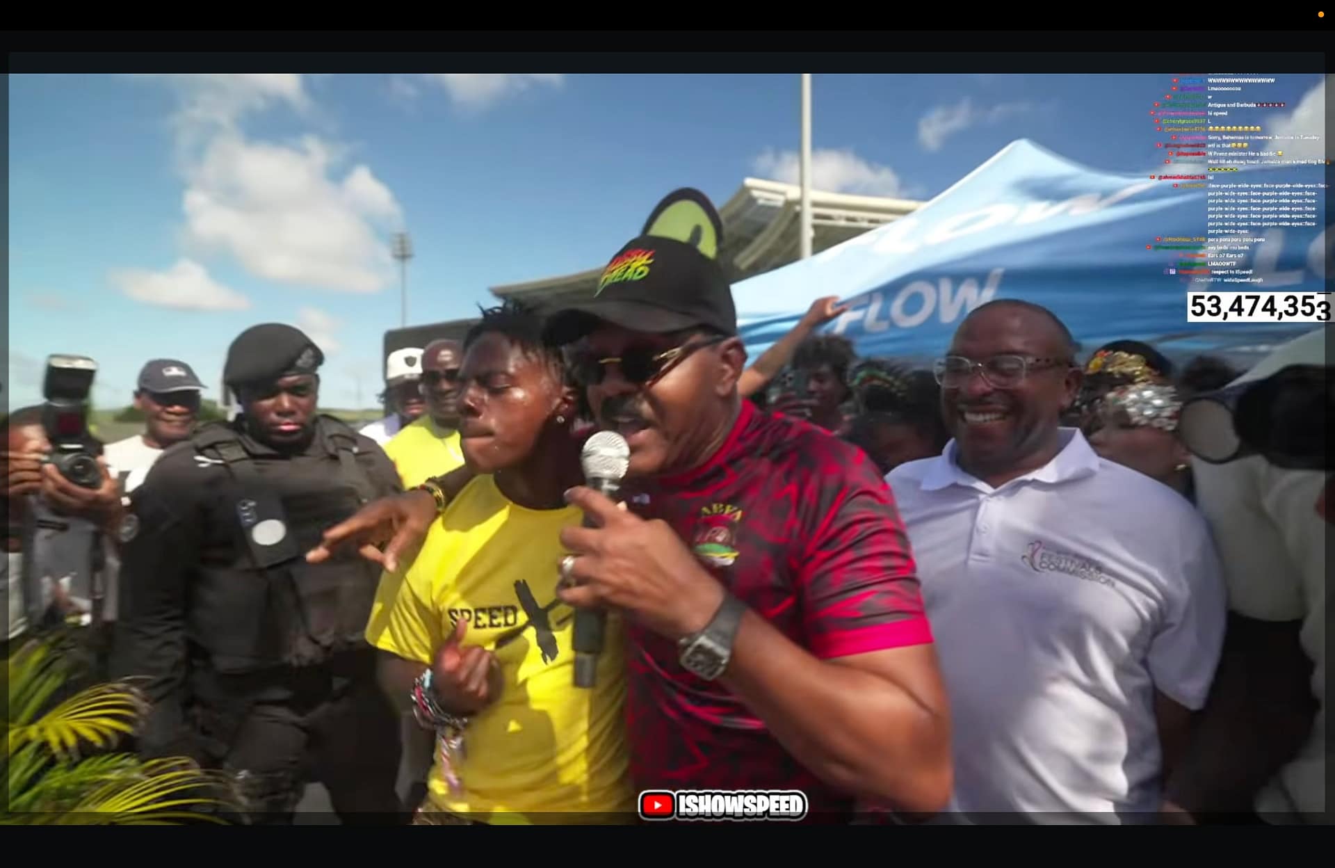 WATCH: Antigua and Barbuda’s Prime Minister ‘Gassy Dread’ Performs hit song with Ishowspeed
